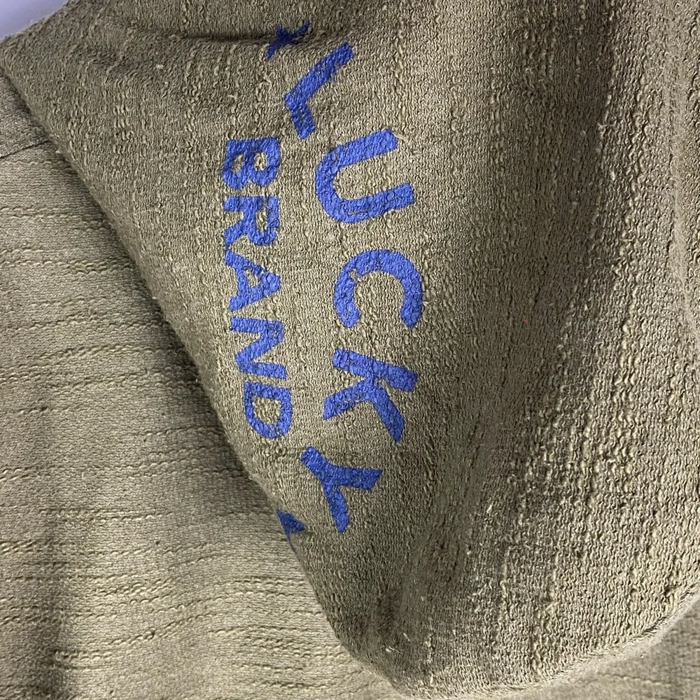 Lucky Brand Green Textured Hoodie Boys Size XL Pullover - Picture 7 of 9